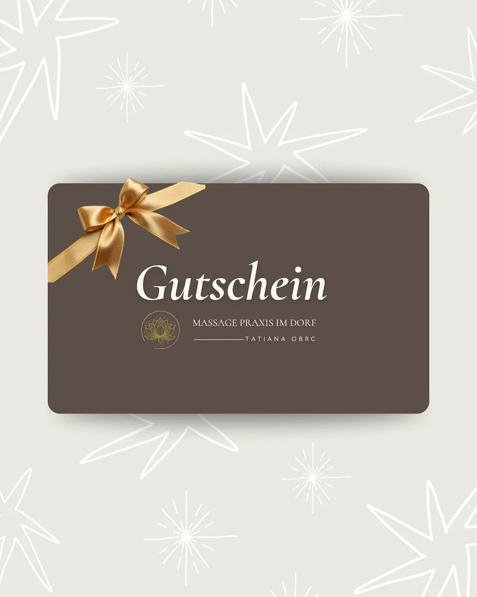 Gutschein der Massage Praxis im Dorf